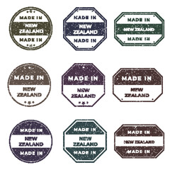 Set of Made In NEW ZEALAND Labels Ready to use for Product Emblem