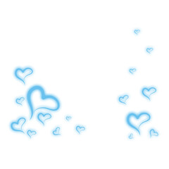 Hearts Confetti, bright colorful background, cute and fun decoration. Vector illustration for celebration, party, carnival, festive holiday and Your project.
