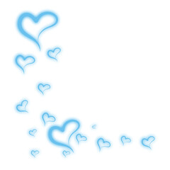 Hearts Confetti, bright colorful background, cute and fun decoration. Vector illustration for celebration, party, carnival, festive holiday and Your project.
