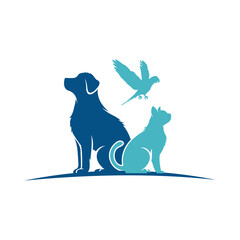 dog logo simple clean and elegance