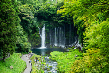 Shiraito Falls, Shiraito no Taki, in Fujinomiya, Shizuoka, Japan