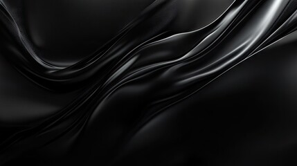 Fototapeta premium A deep black background with a soft glow effect, perfect for creating a sleek and professional banner.