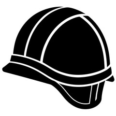  Safety helmet icon silhouette vector illustration design
