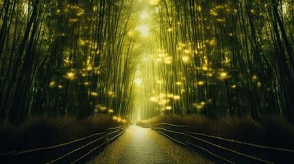 Mystical Bamboo Forest Path