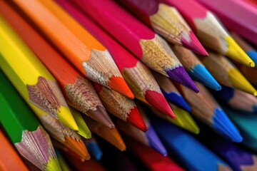 Naklejka premium pencils background