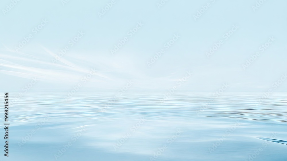Poster a light sea blue background with subtle reflections, perfect for creating a clean and serene atmosph