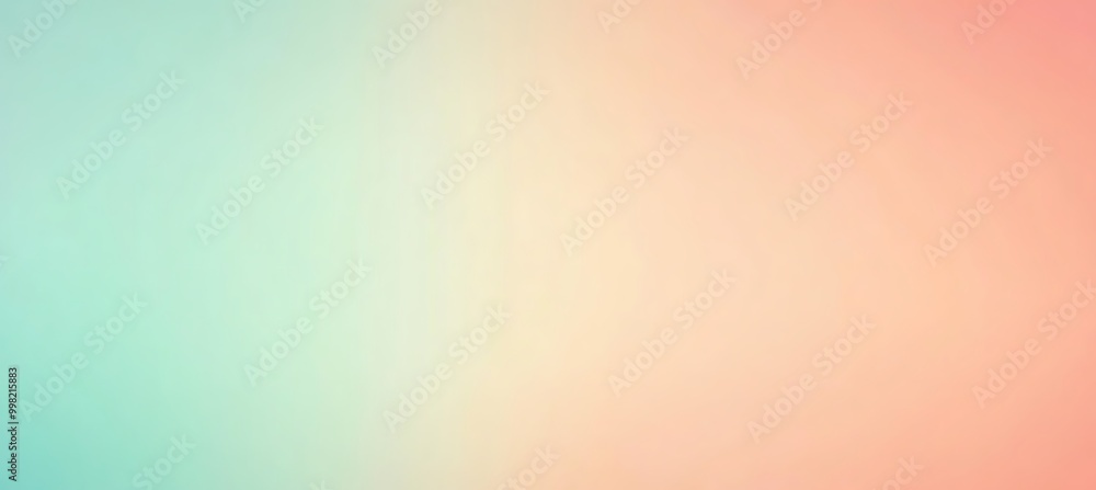 Poster a soft, pastel gradient background transitioning from peach to mint with a large area for text