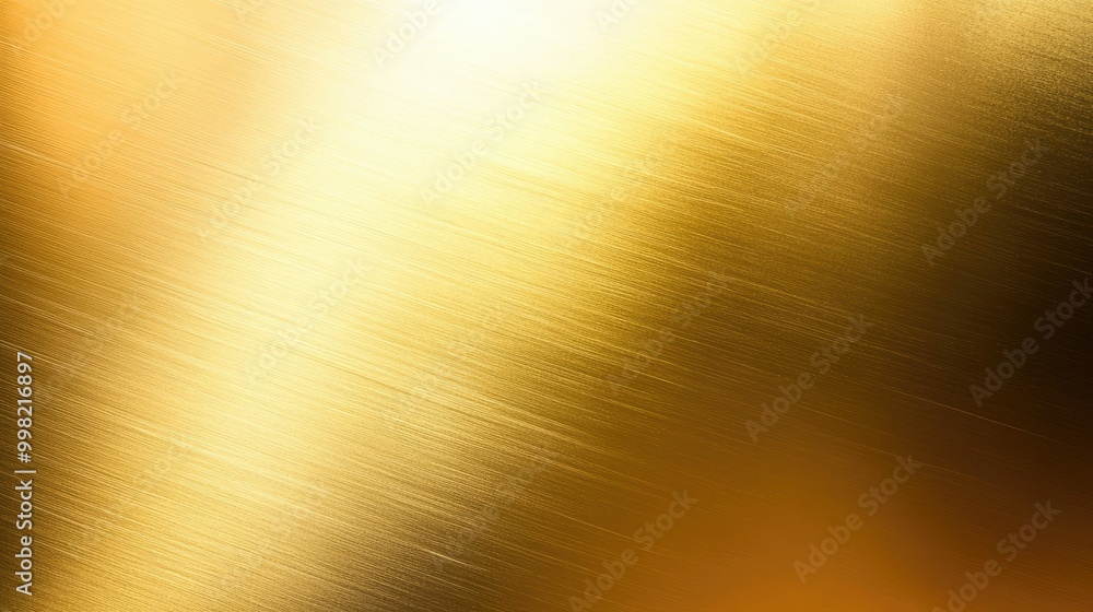 Poster a metallic gold background with a smooth texture, perfect for creating a sleek and elegant look for 