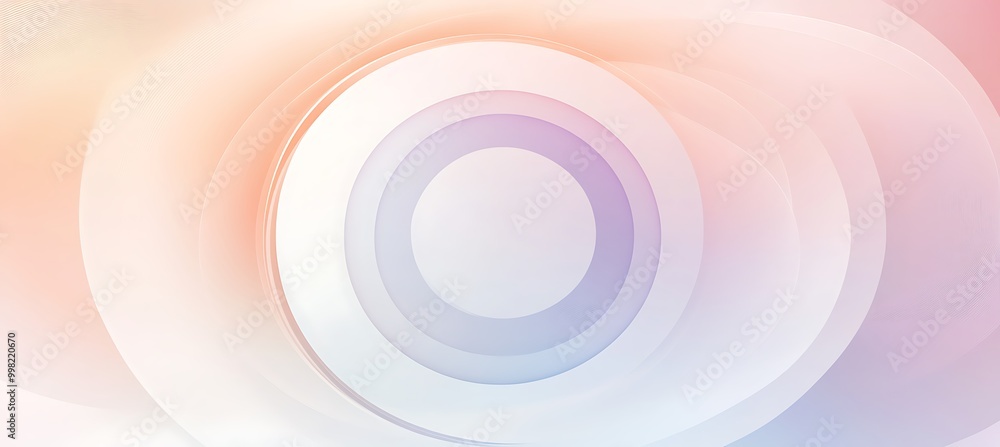 Poster a soft, pastel gradient background transitioning from peach to lavender with a central text space