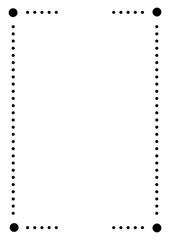 黒の点線フレーム