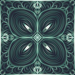abstract pattern with flowers