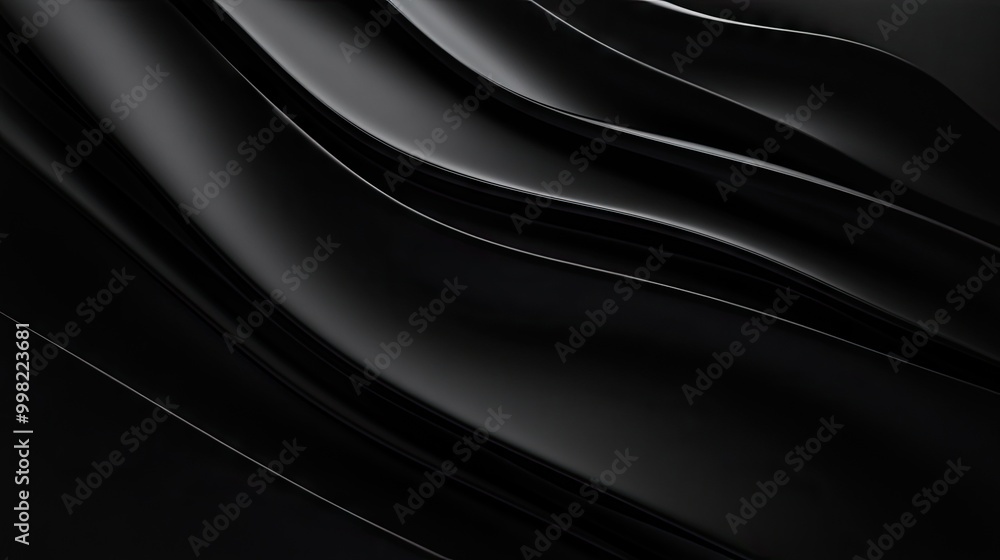 Fototapete a solid black background with a smooth texture, providing a sleek and modern backdrop for text or im
