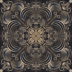 abstract pattern with flowers