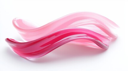 An artistic swirl of glossy lip tint swatches in soft berry and rose hues, blending for a radiant, natural lip look.