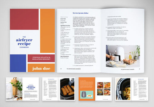 Modern Recipe Book Template for Air Fryer Lovers