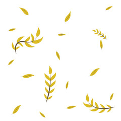 Vector seamless pattern illustration ears of wheat. Whole grain, natural, organic background for bakery package, bread products.
