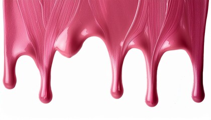 垂れているピンク色のペンキ（pink paint dripping）
