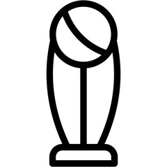 Vector Icon Cricket Trophy, Champion, Cricket, Winner, Award, Cup