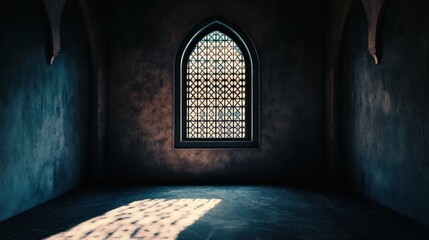 Fototapeta premium A Window of Light in a Dark Room