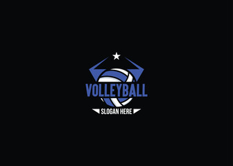 Volleyball logo - American sport logo