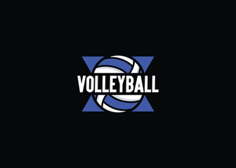 Volleyball logo - American sport logo