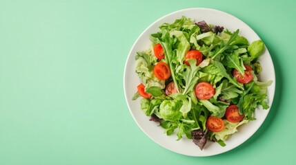 Colorful and Healthy Salad for Nutrition and Wellness Promotion