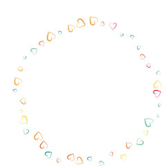 Frame, love decoration background. Colorful heart decoration and doves.