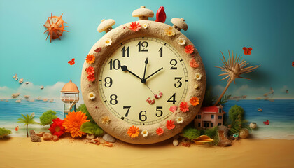 summer time concept to translate clocks