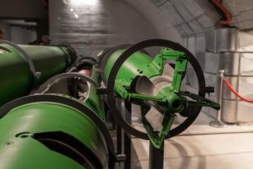 Army drone missile at a secret Russian military bunker base