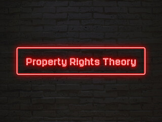 Property Rights Theory のネオン文字