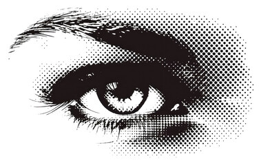 Obraz premium PNG Eye cartoon drawing sketch.