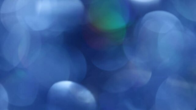 footage of blue bokeh background