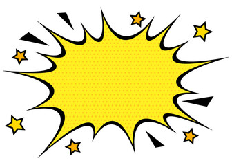 アメコミ　トゲトゲ　ふきだし