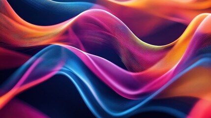 Abstract Colorful Waves