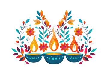 Obraz premium A pair of candles sit on a table, providing warm and cozy light