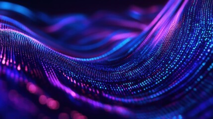 Abstract Digital Art:  Purple and Blue