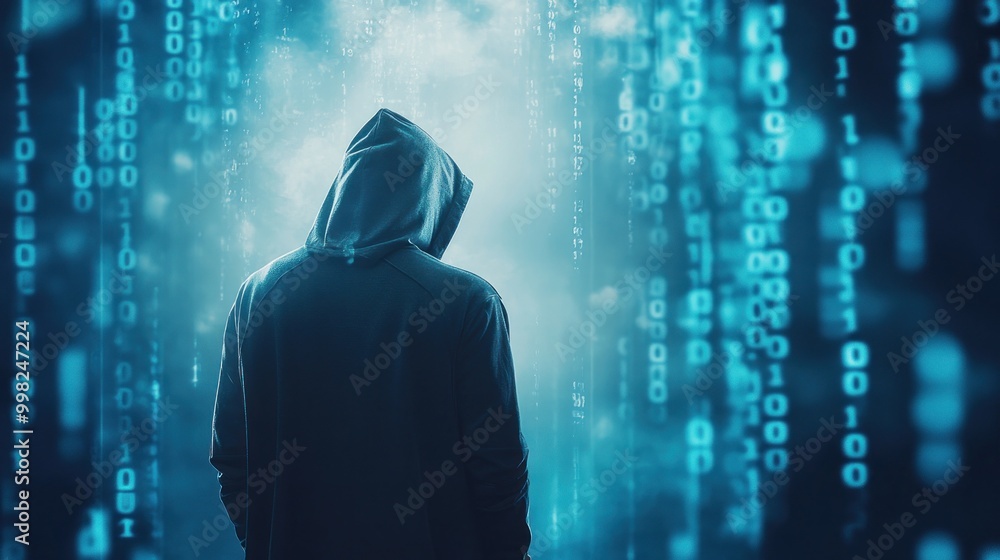 Poster hacker in a digital world