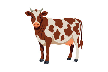 Cow vector illustration, Cow vector, Cow Sticker