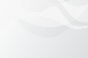 White wavy abstract business background. White and grey soft subtle background. Flowing dynamic curvy lines for websites and social media