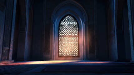Sunbeams Through a Mosque Window