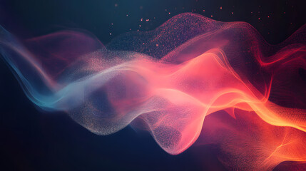 Obraz premium Vibrant abstract patterns, dynamic color interplay, fluid shapes, modern design, captivating visual experience, suitable for digital art projects