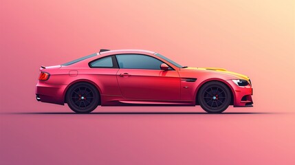 car minimal illustration