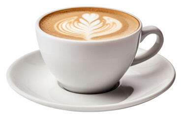 Obraz premium PNG Cafe coffee saucer latte.