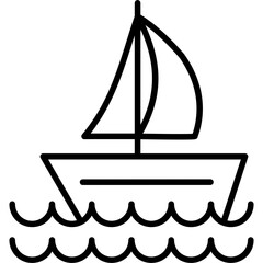 Sailing Boat Icon