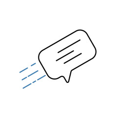 message concept line icon. Simple element illustration. message concept outline symbol design.