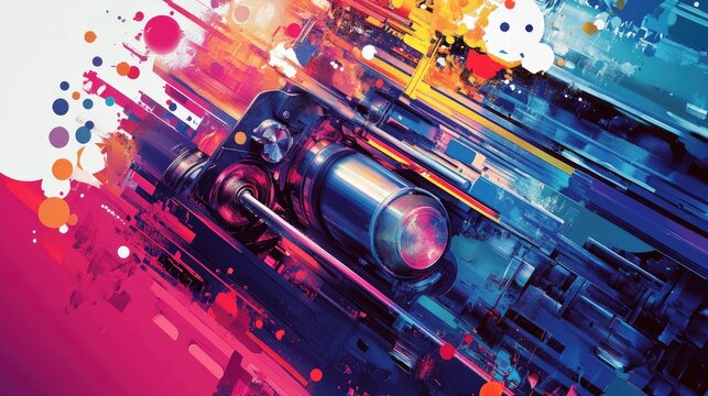 Technology ink business design for graphic printing using industrial machinery and equipment