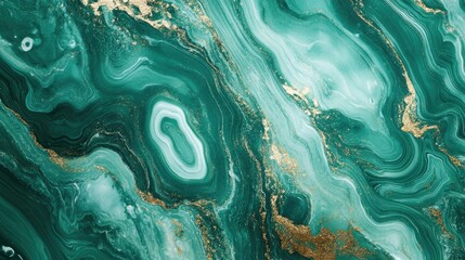 Green abstract marble texture background