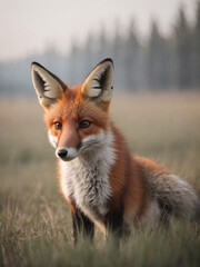 red fox in the wild