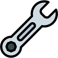 Vector Icon Wrench, Garage, Carpentry, Home Repair, Plumber