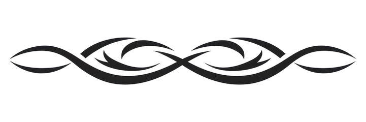 Obraz premium PNG Arrow logo calligraphy moustache.